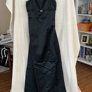 Nicole Miller black floor length formal gown